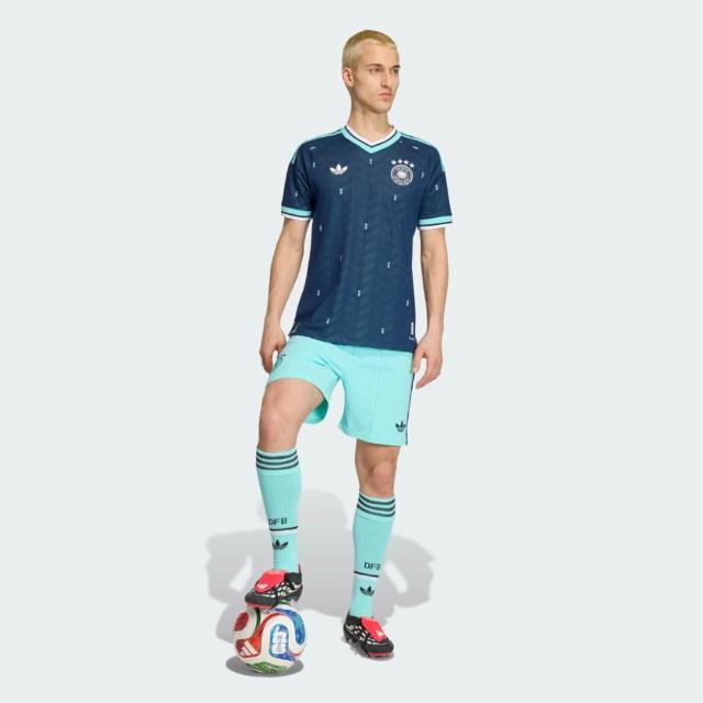 【adidas 愛迪達】Dfb A Jsy Au 男 足球衣 深藍 世界盃 德國 客場球員版 短袖球衣(JN2070)