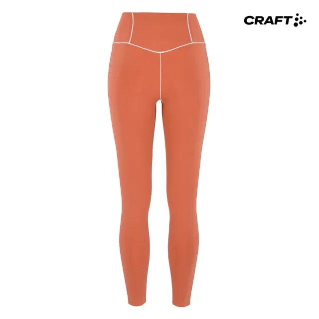 【CRAFT】COLLECTIVE 7/8 TIGHTS W 女款 運動緊身褲 橘紅色(1916010-458000)