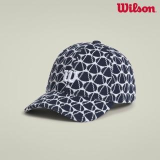 【WILSON】Structured Knit Cap CLNV TENNIS BALL JACQUARD 配件 棒球帽 海軍藍 WA00100U001001