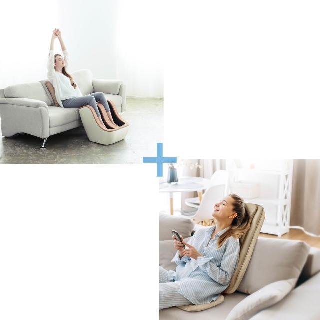 【JOHNSON 喬山】Nest 新世代秀腿機+肩頸多感舒摩背墊
