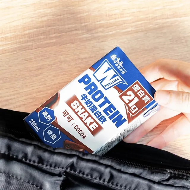 【義美生醫】W PROTEIN SHAKE牛奶蛋白飲-可可(250mL*30瓶)