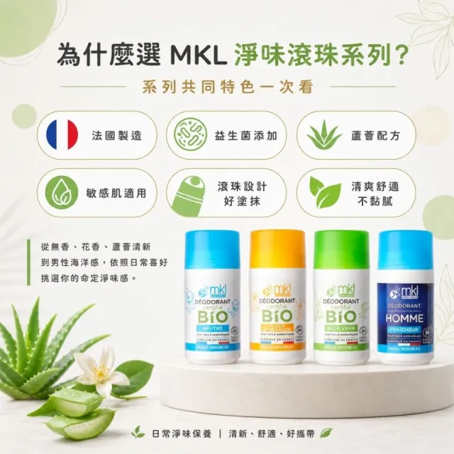 MKL 有機認證 益生菌 淨味滾珠 50ml