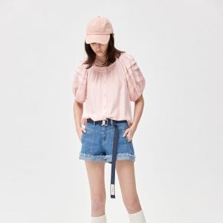 【N．ONE】恰好時光百搭流蘇牛仔短褲-藍色