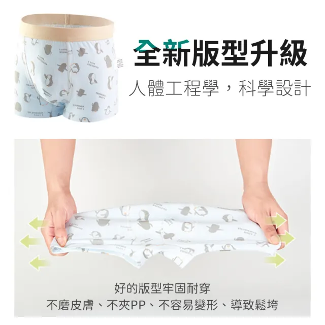 【寶貝家】8件超值組★ 男童內褲 兒童棉質四角褲 雙層襠部 男生底褲 抗菌內褲 平口內褲