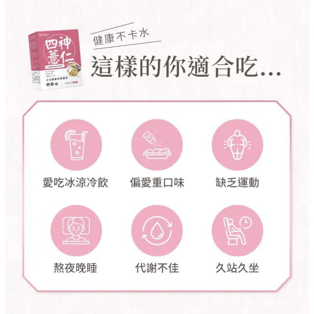 【BHK’s】漢方四神+薏仁EX 素食膠囊 2盒(60粒/盒)
