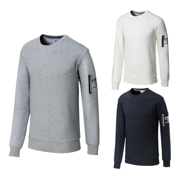 【K-SWISS】圓領長袖上衣 SLPocketSweatshirt 男 多色任選