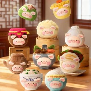 【TOYZEROPLUS】罐頭豬LuLu-Lu家小館-美食探索家系列毛絨掛件盲盒-三入隨機款