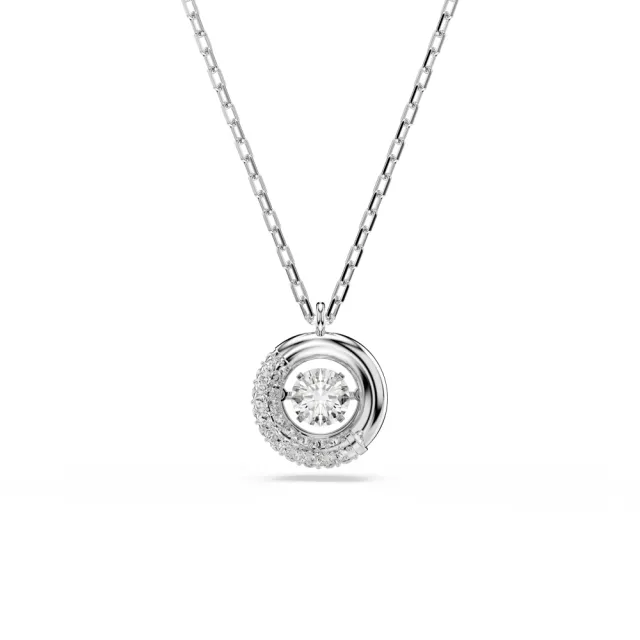 【SWAROVSKI 施華洛世奇】官方直營 Dextera 鏈墜 鍍玫瑰金色/鍍白金色(2色任選)