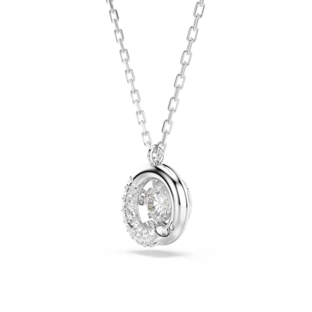 【SWAROVSKI 施華洛世奇】官方直營 Dextera 鏈墜 鍍玫瑰金色/鍍白金色(2色任選)