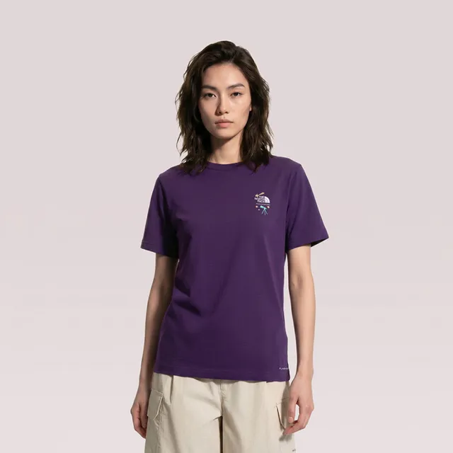 【The North Face】TNF 短袖上衣 W CITY TRAVERSE RELAXED SS TEE GRAPHIC - 女 紫 (NF0A8GXBG5O)