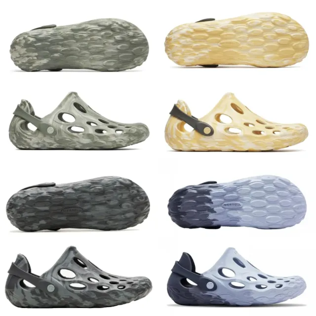 【MERRELL】HYDRO MOC 男款 水陸 兩棲 洞洞鞋 休閒鞋 洞洞鞋 霧綠漸層 焦糖 渲染黑 灰與藍漸層 ML00003677