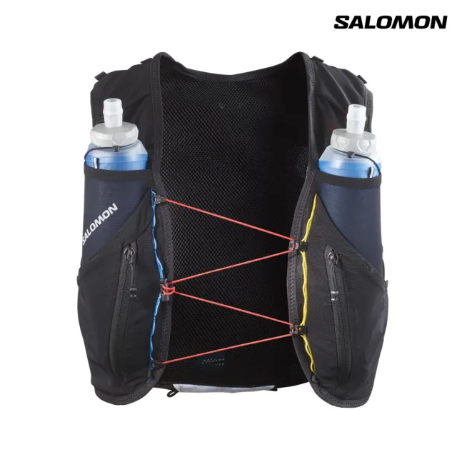 【salomon】ADV SKIN 12 RACE FLAG 水袋背包組 黑/白