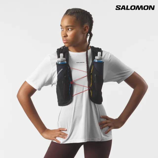 【salomon】ADV SKIN 12 RACE FLAG 水袋背包組 黑/白