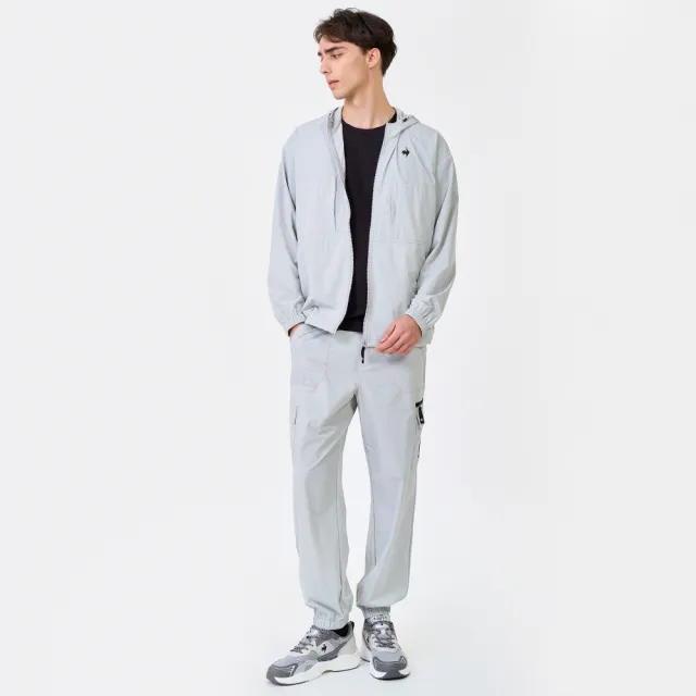 【LE COQ SPORTIF 公雞】抗UV 防潑水平織運動長褲 男女款 3色 LWX81072_LWX82072