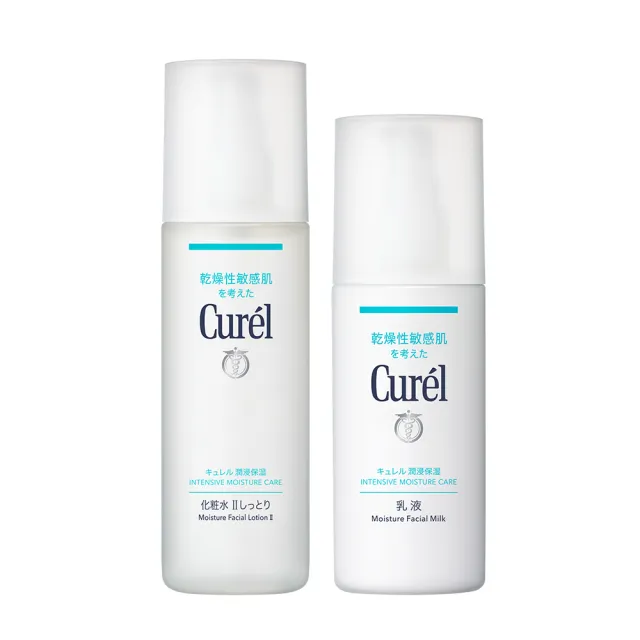 【Curel 花王珂潤】潤浸保濕經典組(輕潤型化粧水150mlx乳液120ml)