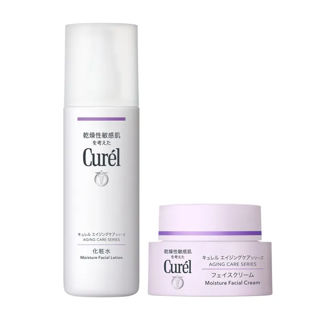 【Curel 花王珂潤】逆齡彈潤升級組(精萃水140mlx特潤霜40g)