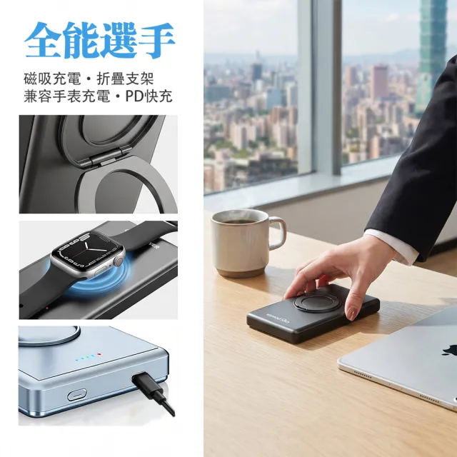 【RDi】MIT 半固態防爆快充行動電源 5000mAh PD快充 自帶線 自帶AC插頭