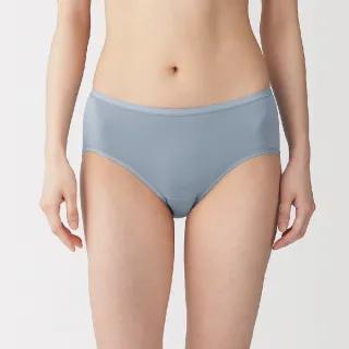 【MUJI 無印良品】女柔滑中腰內褲(深灰/黑色/黃橘/摩卡棕/淺粉/淺綠/藍色)