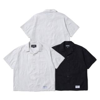 【NEIGHBORHOOD】JQ Shirt SS 短袖緹花襯衫 黑/象牙白 261AQNH-SHM02
