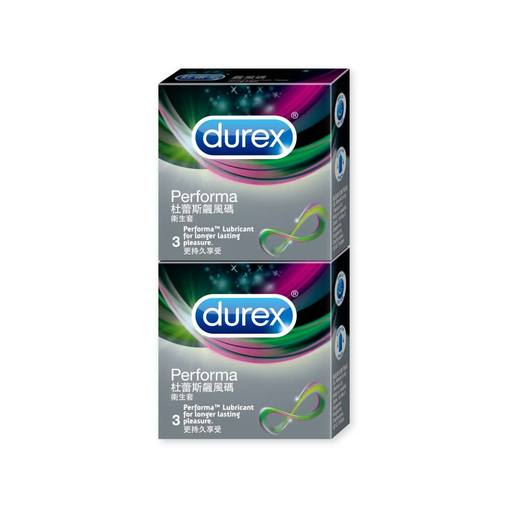 【Durex 杜蕾斯】飆風碼保險套3入x2(共6入-避孕套/衛生套/持久溫存系列)