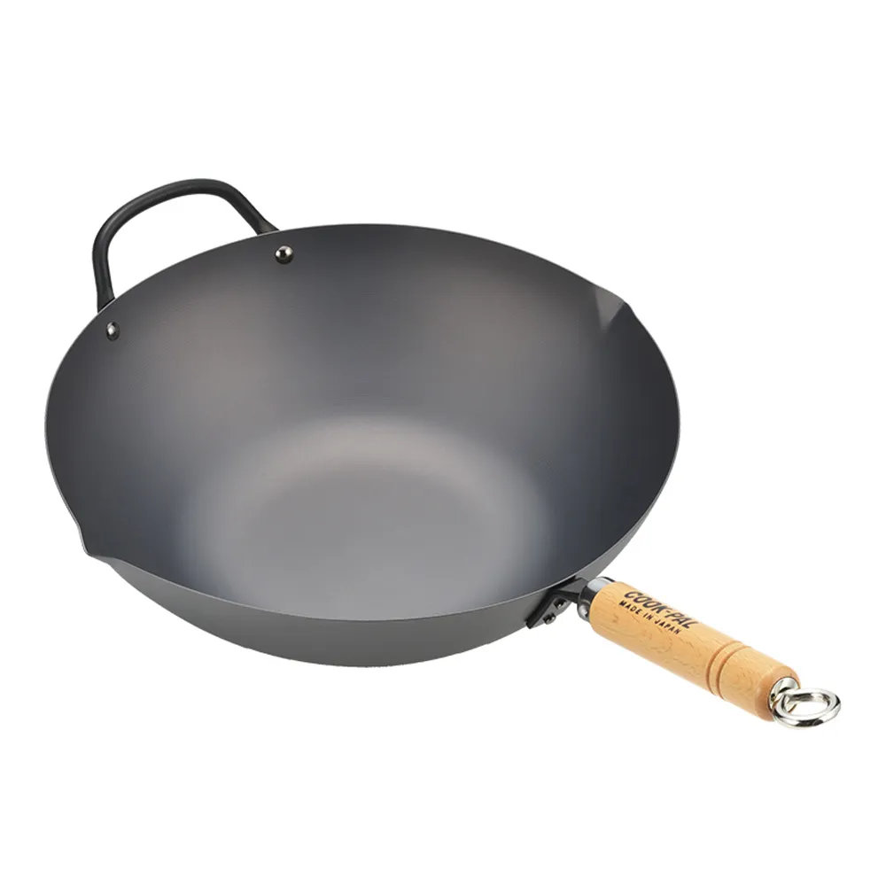 【YOSHIKAWA吉川】COOK-PAL 鍊 輕量氮化鐵炒鍋 30cm(附鍋蓋)