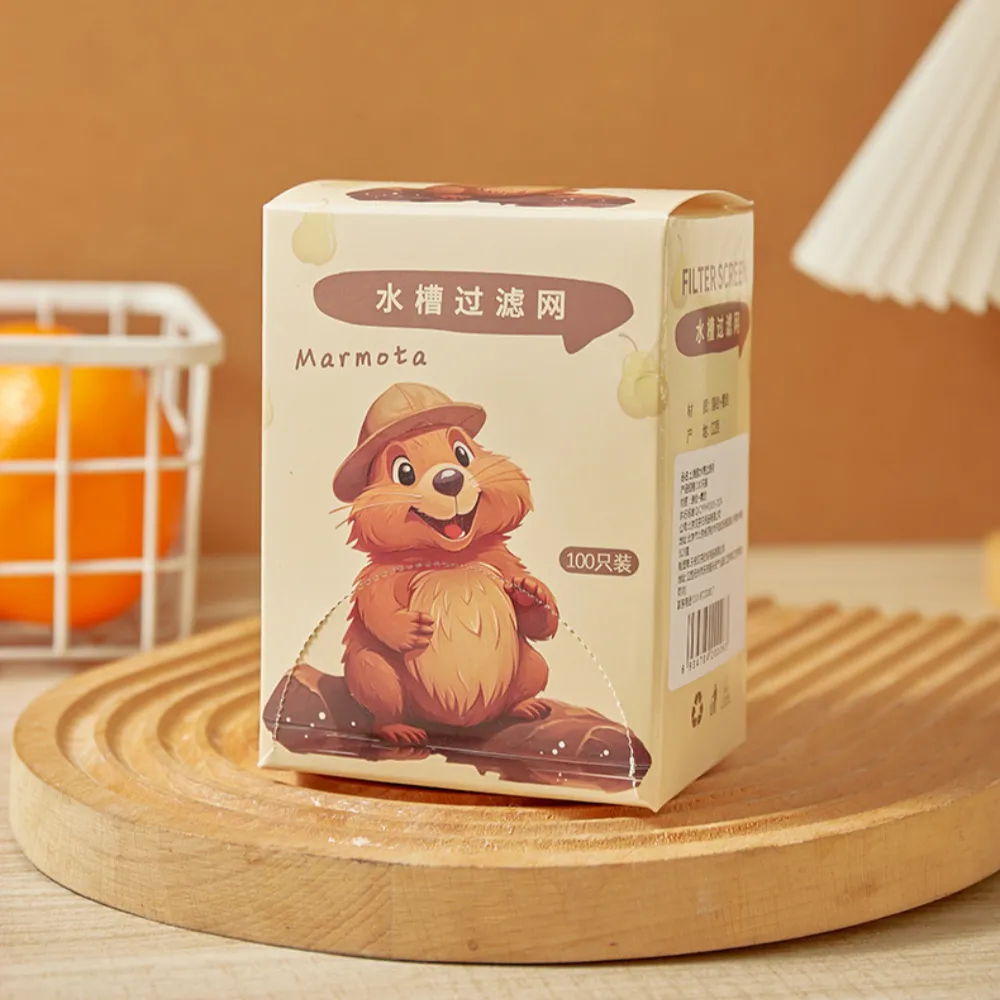 晴安居 抽取式防堵塞流理台濾網 拋棄式彈性束口廚餘過濾網-3入