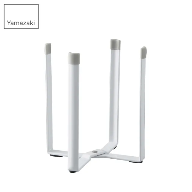 【YAMAZAKI】Plate多用途支撐架-S-白(收納架/置物架/杯架/垃圾袋架/瀝水架) 