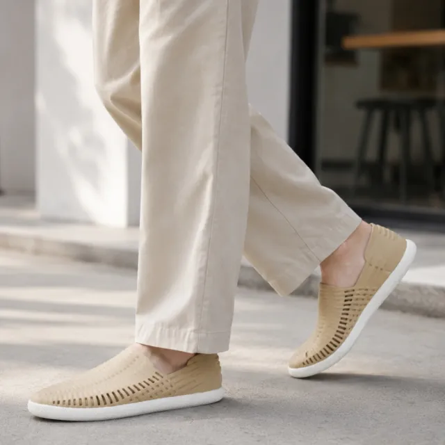 【People Footwear】加拿大休閒鞋 防水鞋 涼鞋 平底鞋 拖鞋(RIO 瑞歐  新色 蘑菇棕/雪人白色)