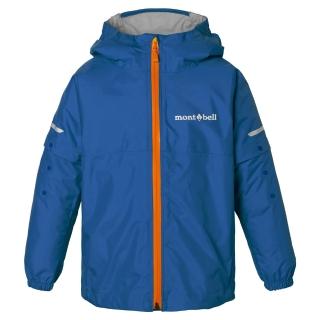 【mont bell】Grow Fit Klepper成長期縮放幼童雨衣Rain Jacket 1128797BL藍 YL黃