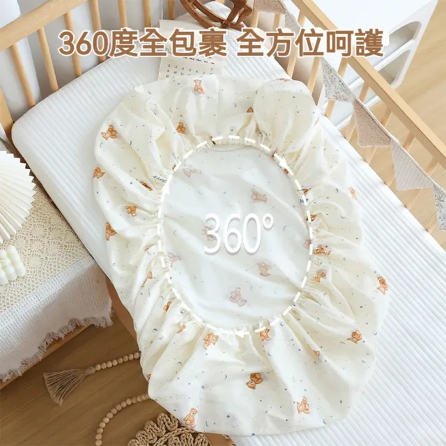 【話童】全棉印花床笠 床包 兒童床墊 寶寶床單 床墊套 單人床單 A類品質 純棉 110*65公分 預購15天