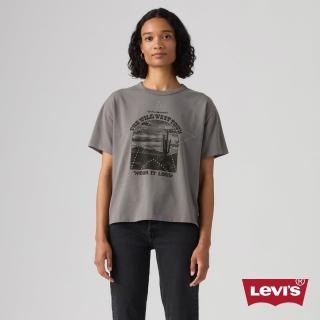 【LEVIS】復古印花短Tee / 熱壓金屬貼 女生上衣 人氣新品 005OY-0066