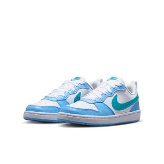 【NIKE 耐吉】休閒鞋 女鞋 大童 運動鞋 COURT BOROUGH LOW JES GS 白藍 IV5820-100