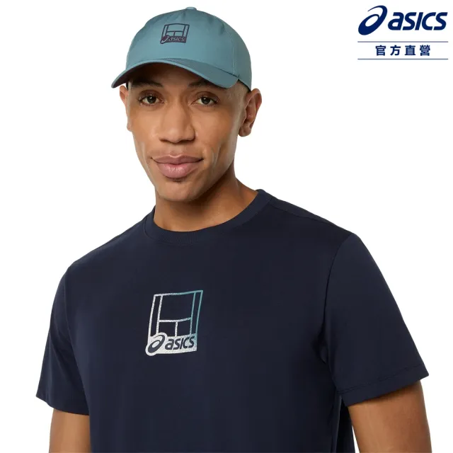 【asics 亞瑟士】短袖上衣 男款 海外版 網球上衣 2041A355-402