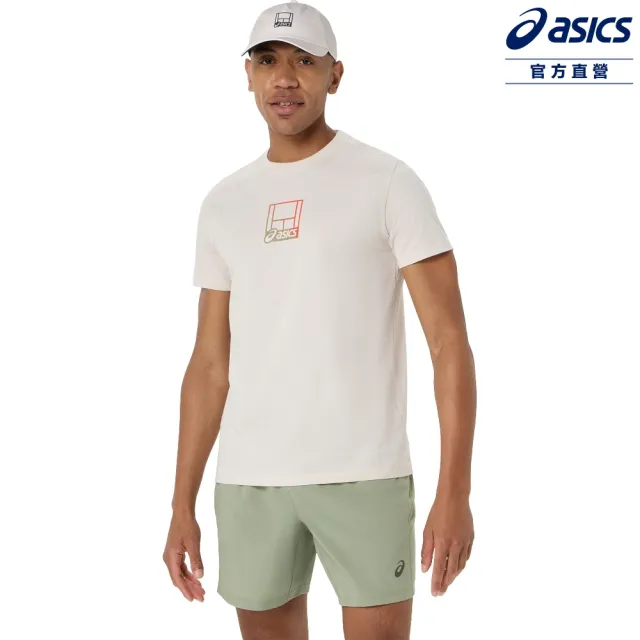 【asics 亞瑟士】短袖上衣 男款 海外版 網球上衣 2041A355-250
