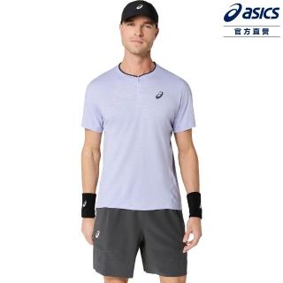 【asics 亞瑟士】短袖上衣 男款 ACTIBREEZE 美網夜場 海外版 網球上衣 2041A418-500