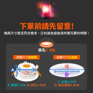 【DanceLight 舞光】5W歡笑嵌燈 7.5cm崁燈 可調角度投射坎燈 36度聚光窄角(白光/黃光/自然光)