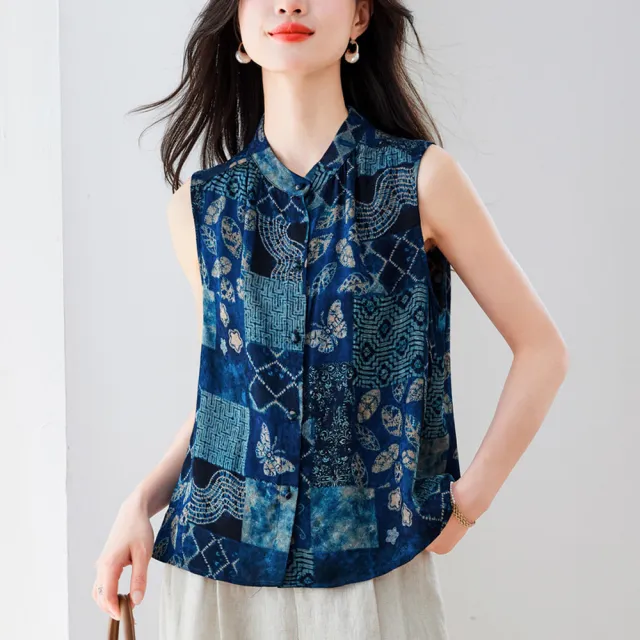 【ALLK 歐楷】新品上架 實拍夏季新品香紗女士背心設計感女士背心 尺寸L-XXL/中大尺碼/涼爽/透氣