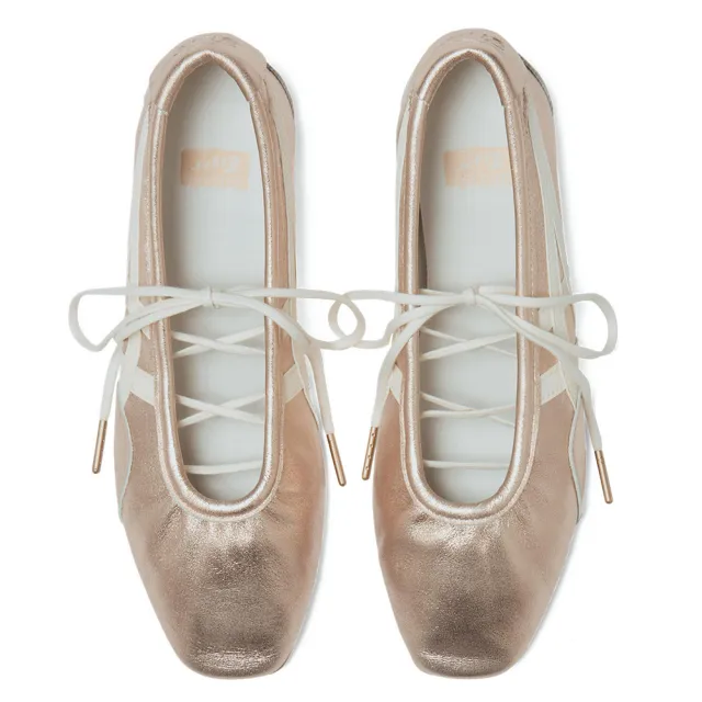 【Onitsuka Tiger】鬼塚虎-玫瑰金底白虎爪紋 GYMNARINA(1182A754-700)休閒鞋