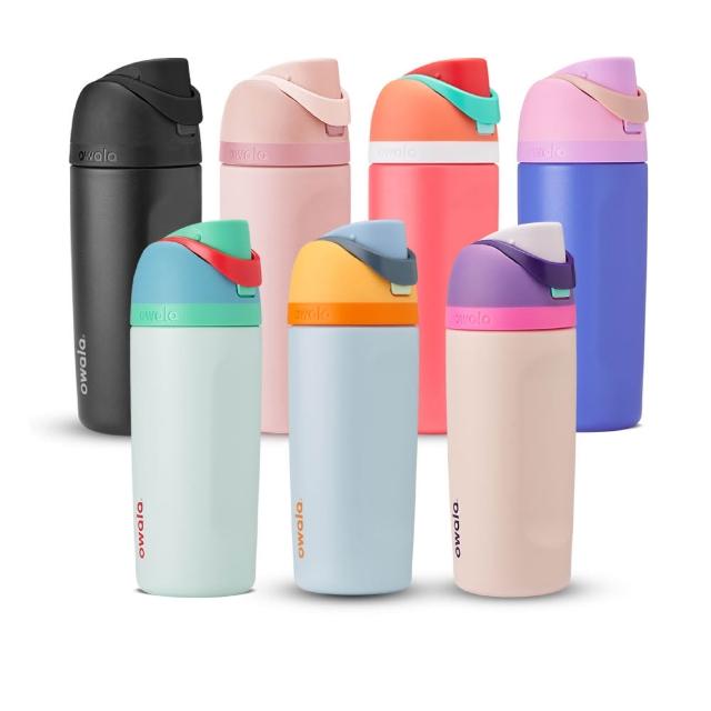 【Owala】Freesip三層不鏽鋼保溫杯｜專利雙飲口｜-480ml/16oz(彈蓋真空/保溫保冰杯/運動水壺/絕飲杯)