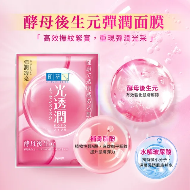 【肌研】官方直營 光透潤酵母後生元面膜10片(菸鹼醯胺 玻尿酸 補水 修護)