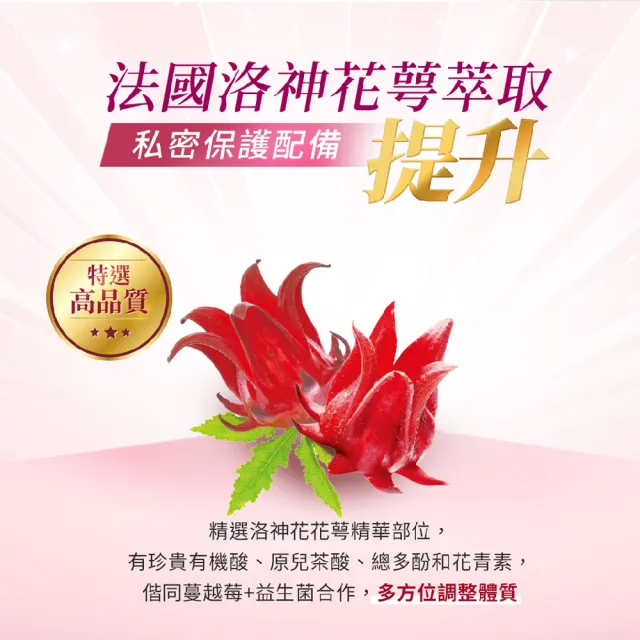 【我的健康日記】舒密護蔓越莓益生菌6盒共180包特談組(私密保養首選 法國洛神花萼萃取)