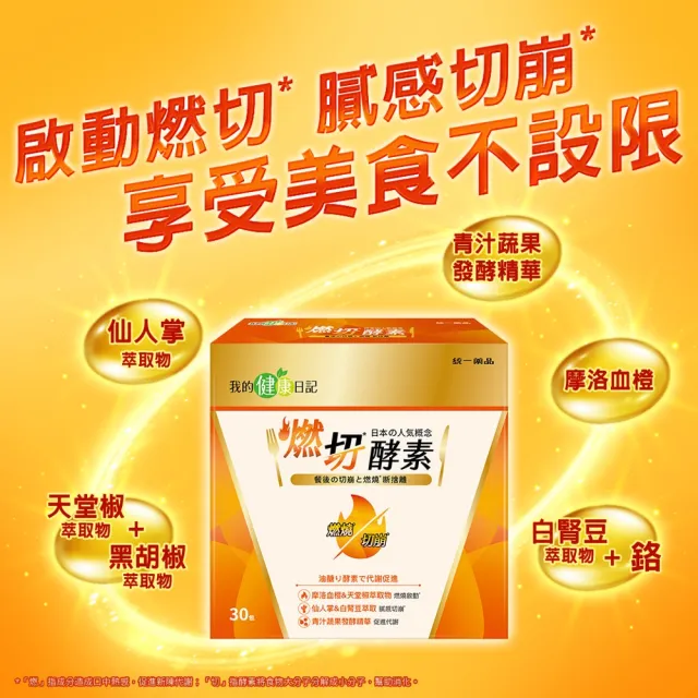 【我的健康日記】燃切酵素 2盒共60包(劉品言代言)