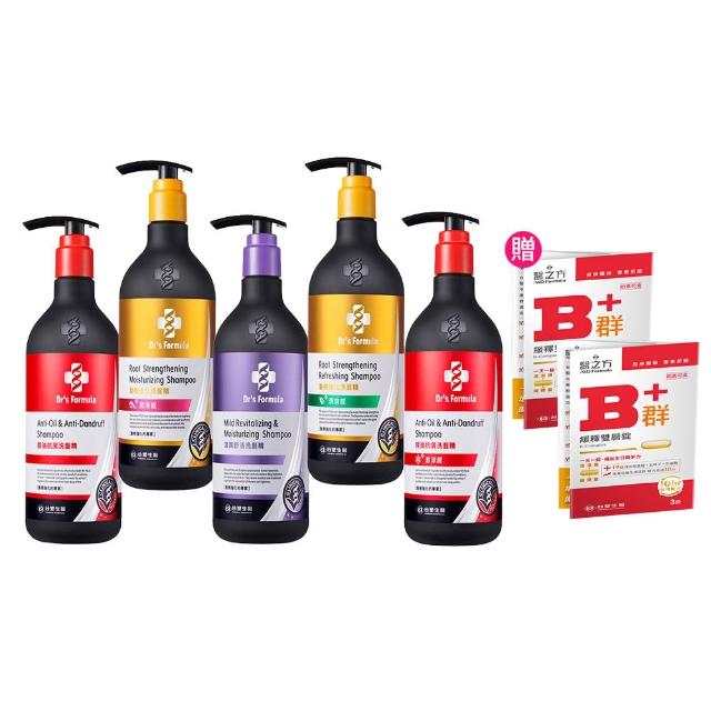【Dr’s Formula 台塑生醫】三代洗髮精580gx4入(控油抗屑/髮根清爽/溫潤舒活/髮根潤澤/控油激涼)