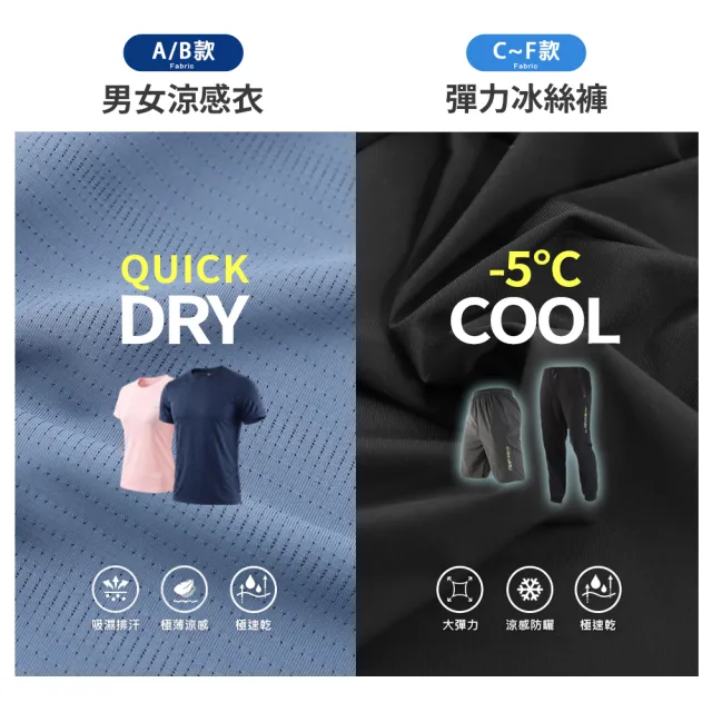 【JU SHOP】超值三件組!-5°C涼感機能冰絲褲 涼感短褲 涼感衣(吸濕排汗 抗UV 機能褲 速乾 大尺碼 下著)
