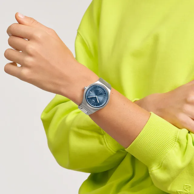 【SWATCH】SHIMMER AT DUSK 金屬機械手錶/男錶/女錶/瑞士製造 YIS435G(42mm)