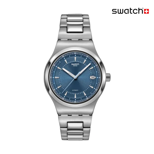 【SWATCH】SHIMMER AT DUSK 金屬機械手錶/男錶/女錶/瑞士製造 YIS435G(42mm)