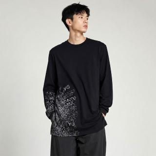 【Y-3 山本耀司】GFX 圓領長袖T恤(黑)
