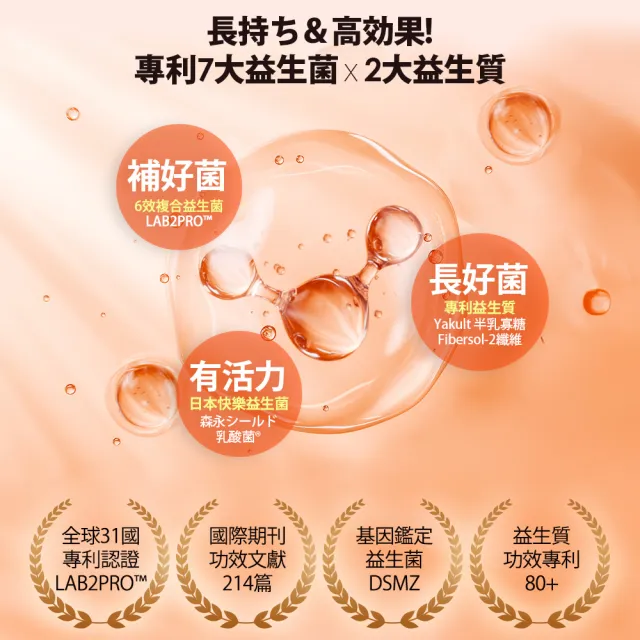 【funcare 船井生醫】2000億益生菌30包/盒x2盒(共60包；日本原裝進口/幫助消化/排便順暢/調整體質/增強保護