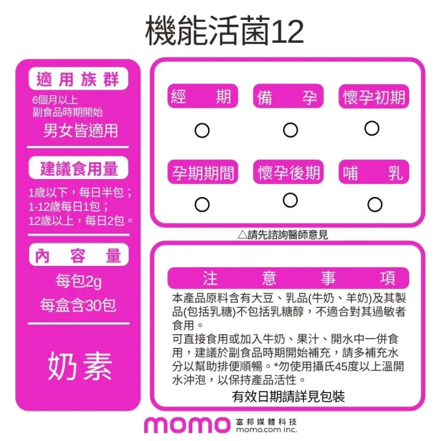 【小兒利撒爾】機能活菌12升級版 30包 7盒組 共210包(獨家組 兒童益生菌、12種菌株、專利包埋技術)