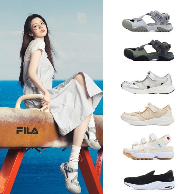 【FILA】#韓韶禧代言款 女鞋 中性鞋 涼鞋 拖鞋 休閒鞋 瑪莉珍鞋 健走鞋 芭蕾鞋-任選